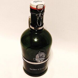 Steam Whistle 2L Glass Growler EMPTY 13" tall